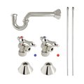 Kingston Brass Plumbing Sink Trim Kit with PTrap, Polished Nickel CC53306LKB30
